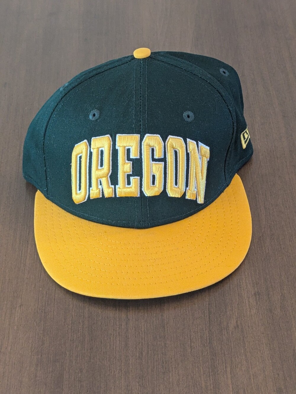New Era Oregon Ducks Snapback Hat Green Yellow One Size NCAA Collegiate Cap